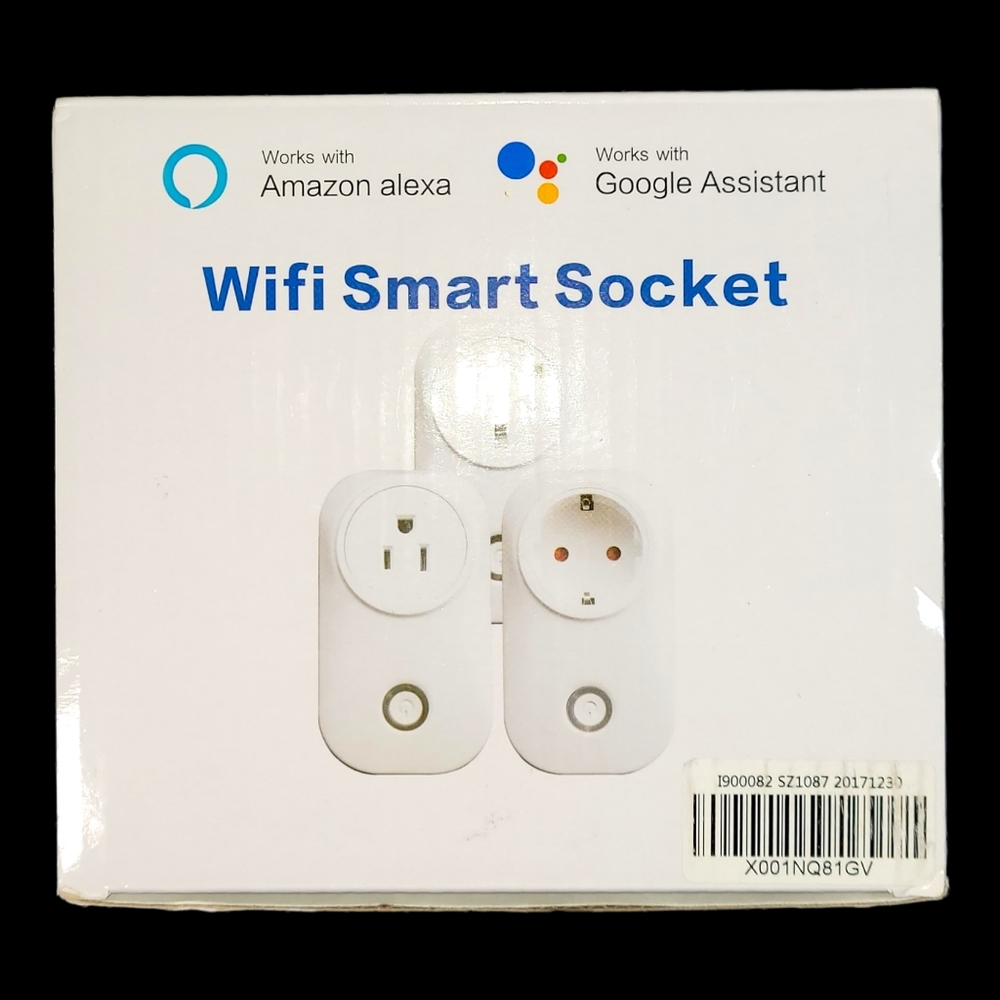2x Wireless WiFi Smart Switch Remote Socket For Amazon Alexa Google Set Of 2